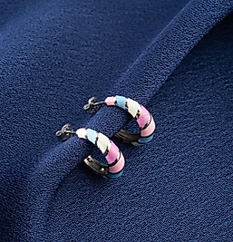 925 Ayar Gümüs Renkli MinEli Küpe