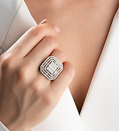 925 Ayar Baget Taşlı Gümüş Yüzük