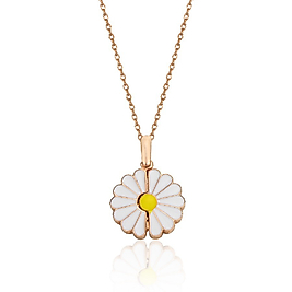 925Ayar Kişiye Ozel Papatya Modeli Bayan Gümüş Kolye