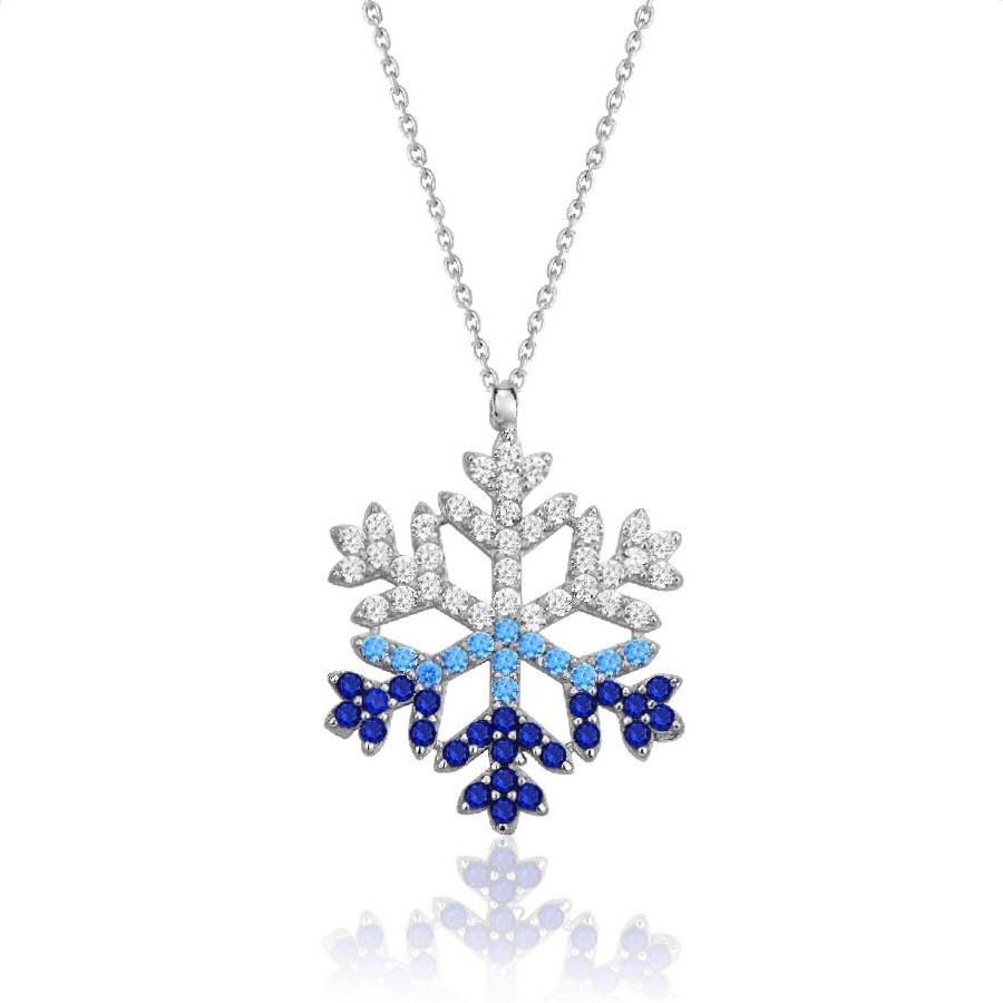 925 Ayar Kartanesi Bayan Rodyum Kaplama Gümüş kolye