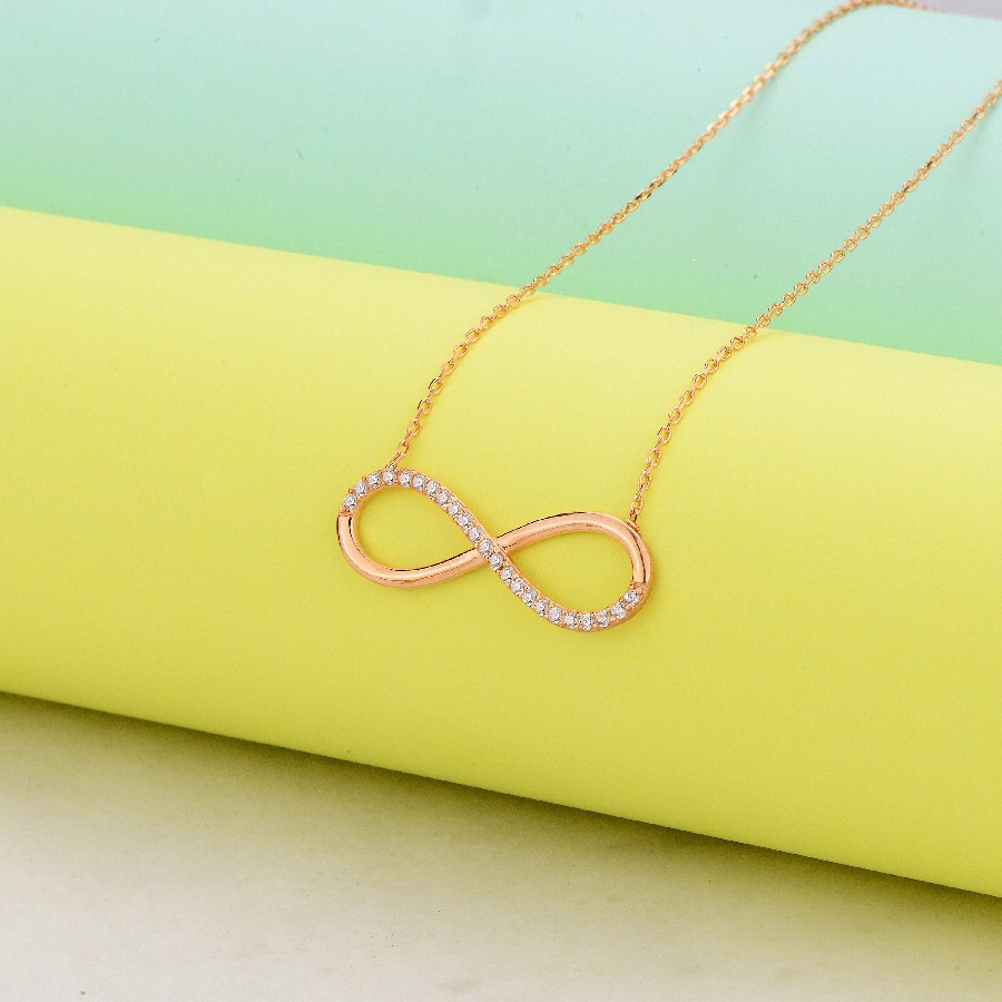 925 Ayar Sonsuzluk Gümüş Kolye