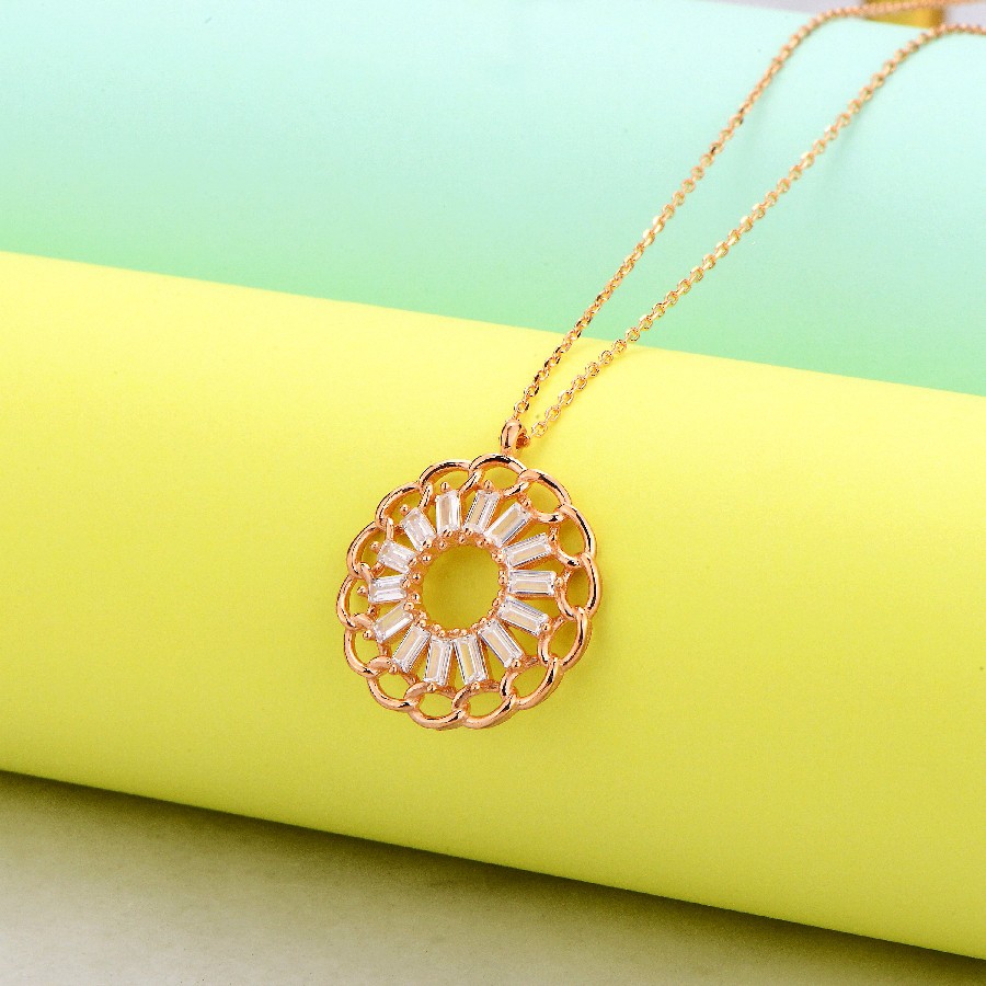 925 Ayar Baget Başlı Gümüş Kolye