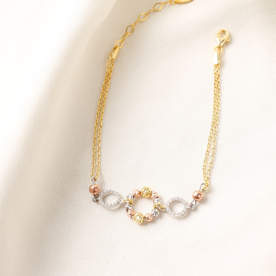 925 Ayar Karışık Renkli Gümüş Bileklik